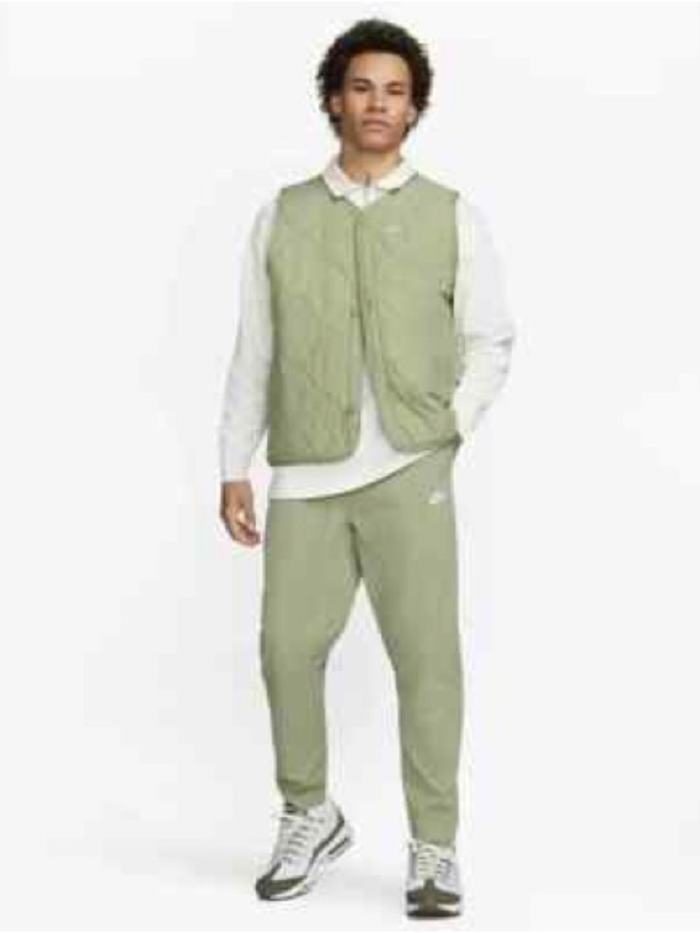 Nike Sportswear Men’s Club Tapered Woven Jogger Light Green Size Small Casual